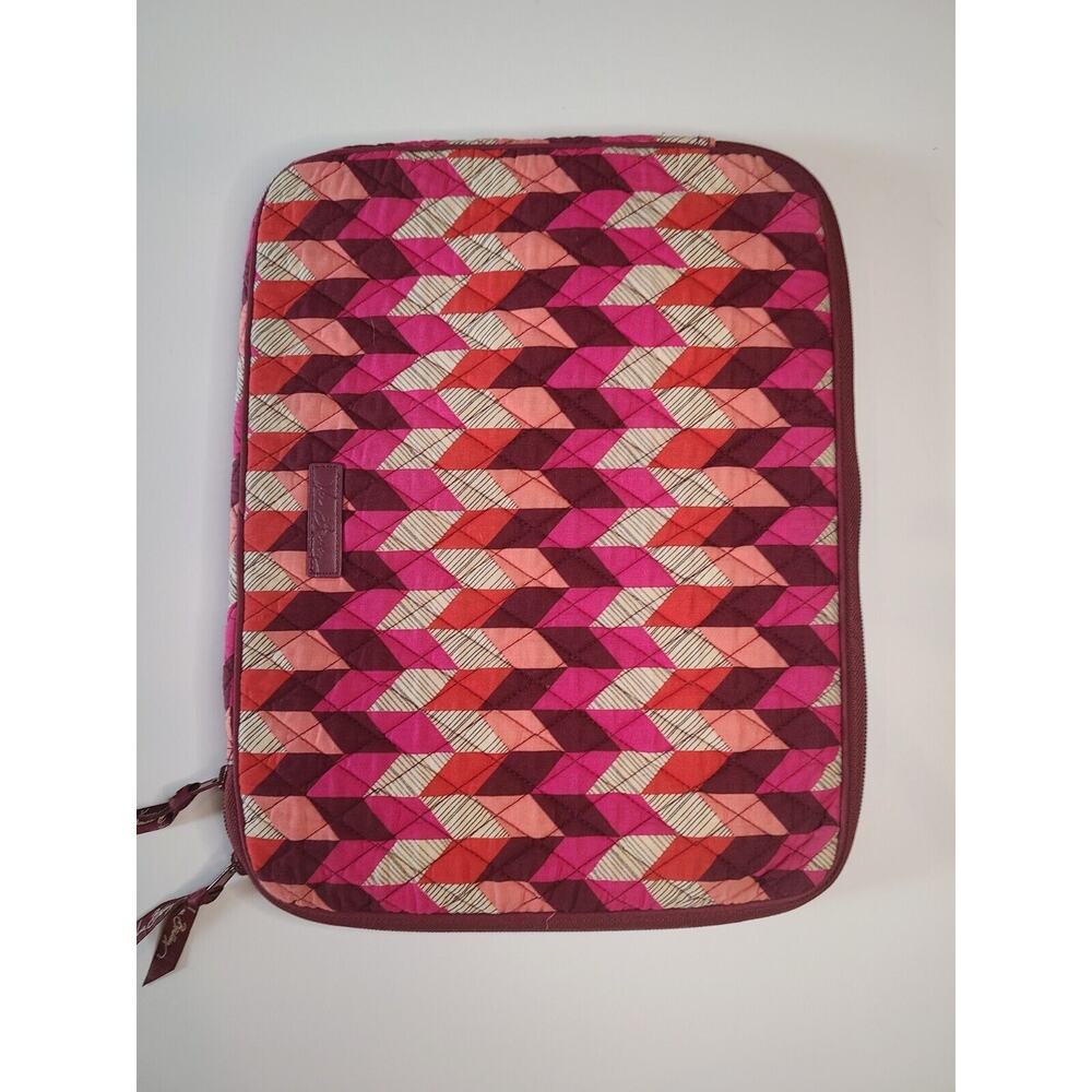 Vera Bradley Quilted BOHEMIAN CHEVRON laptop COMPUTER CASE‎ Portfolio Sleeve